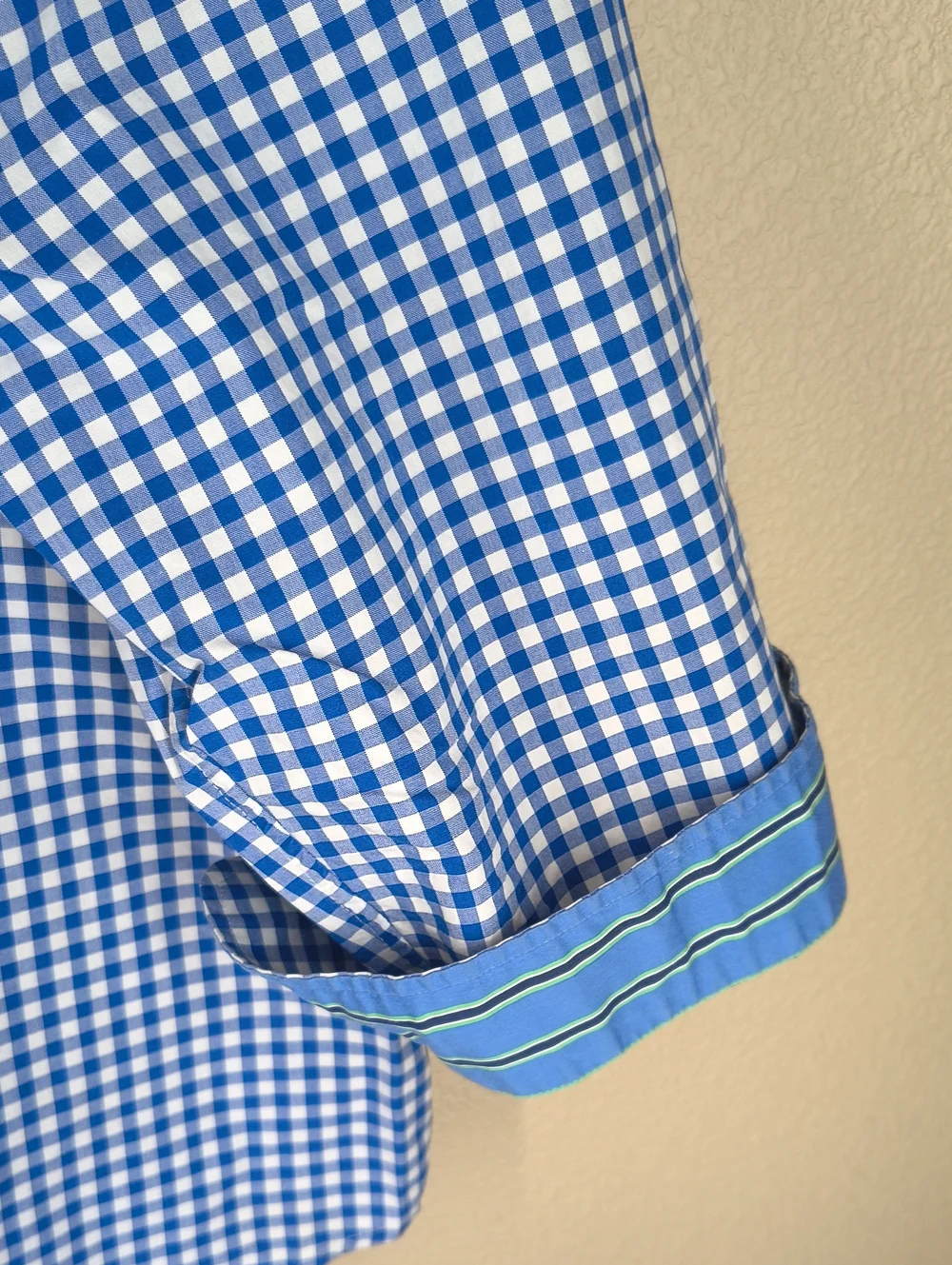 Lauren Ralph Lauren Blue Gingham Button-Down Shirt Cotton XL - Picture 5 of 9